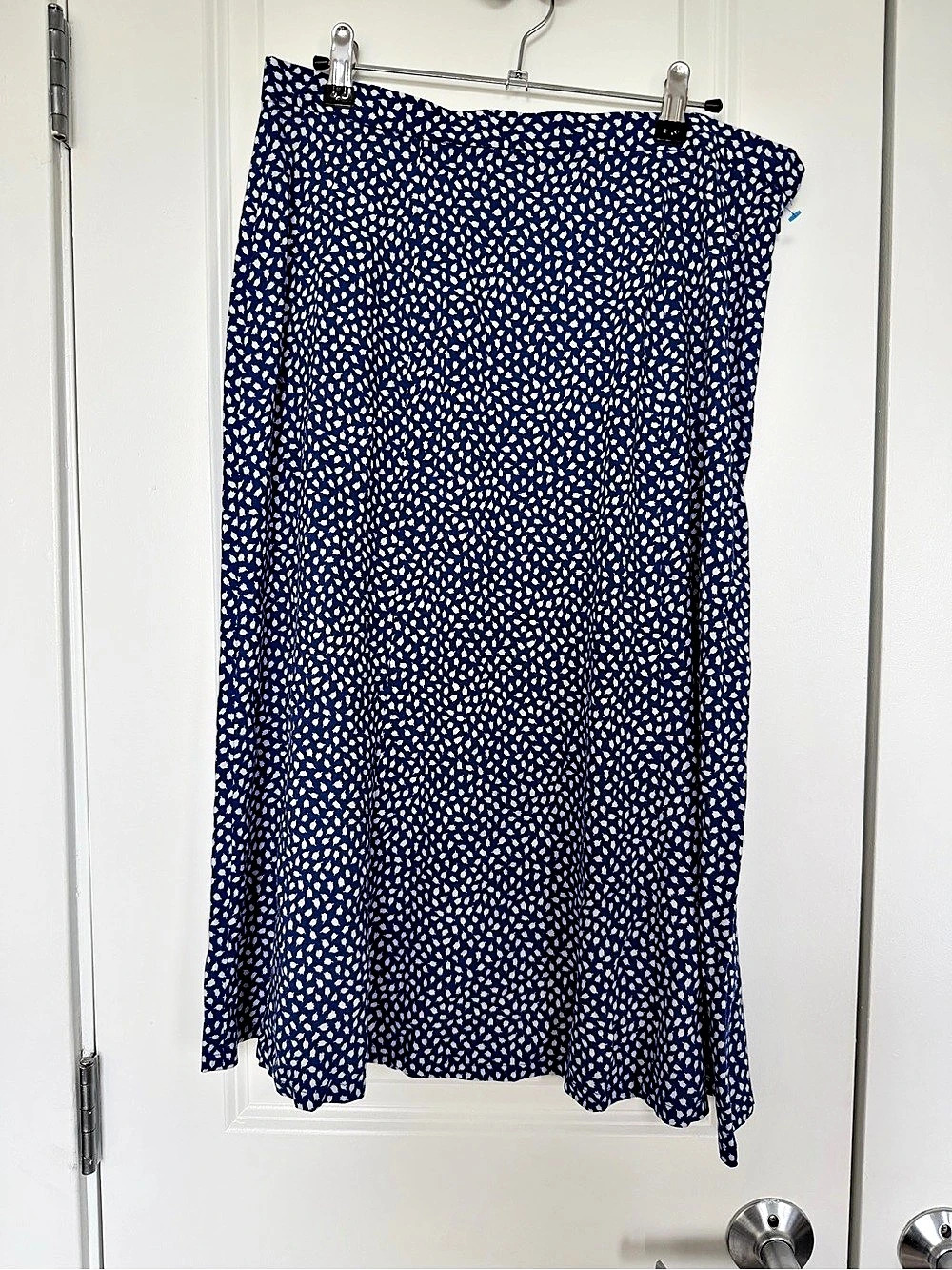 Vintage Pendleton Midi Skirt Blue & White Size 14 Like New